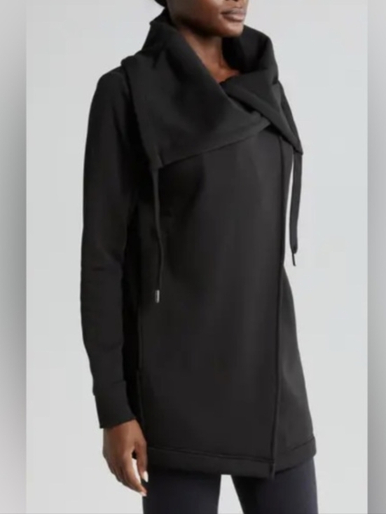 Zella Sweaters - Zella Amazing Cozy Wrap Jacket In Black